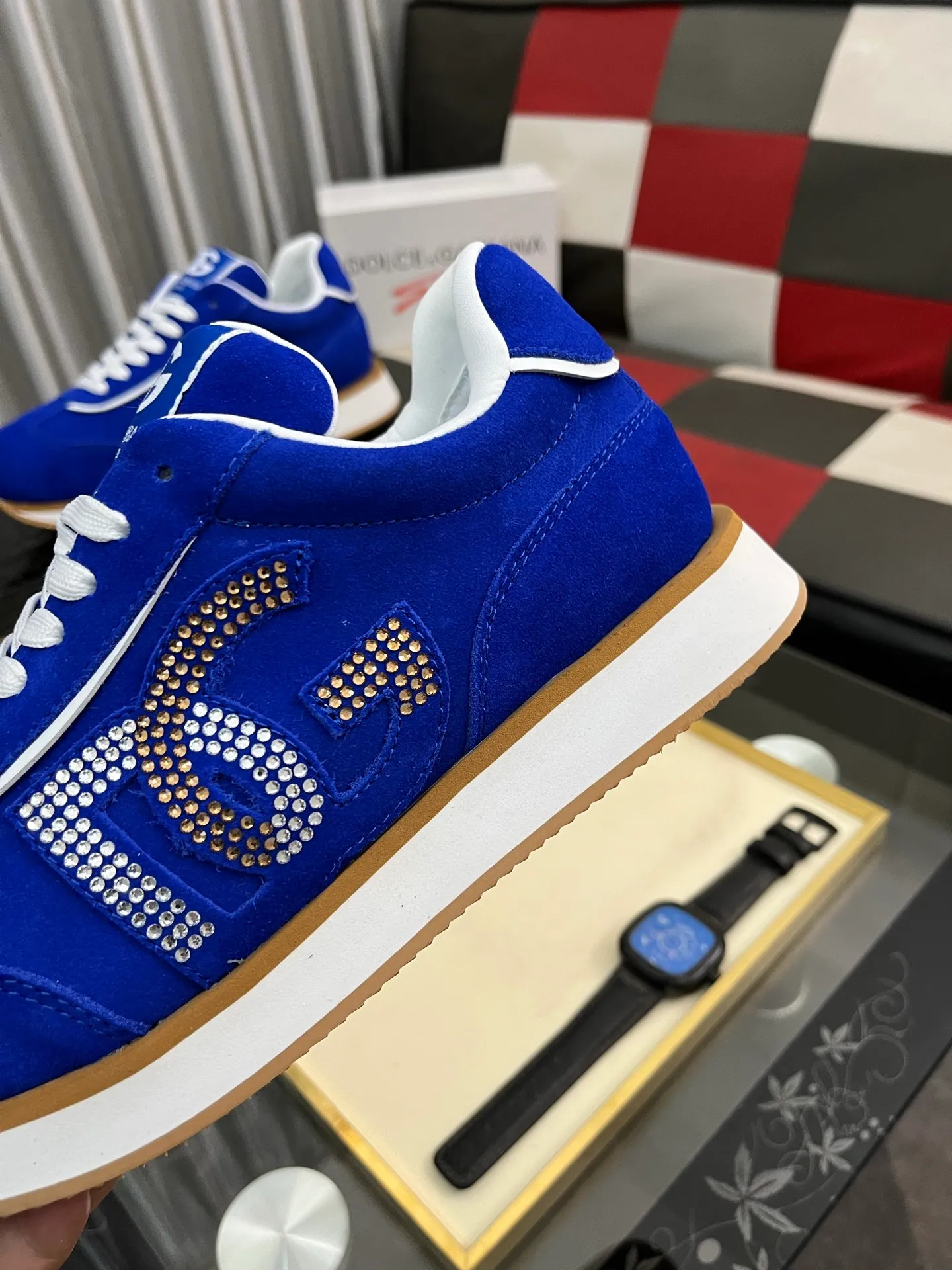 Men's Men's Shoes💰458⌚️⌚️Dolce&Gabbana••DG✔️High-end men's sports•casual shoes. Original goods from top counters. Original imported cowhide, multi-material splicing design ➕Imported cowhide lining, cowhide feet ➕Original TPR elastic outsole.  Size: 36-46